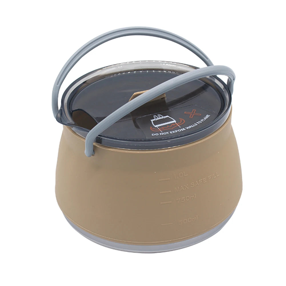 Olla de Silicona Plegable Camping