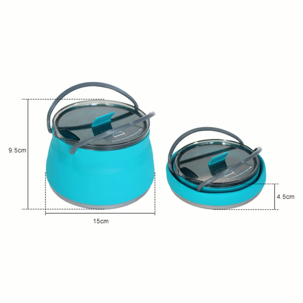 Olla de Silicona Plegable Camping